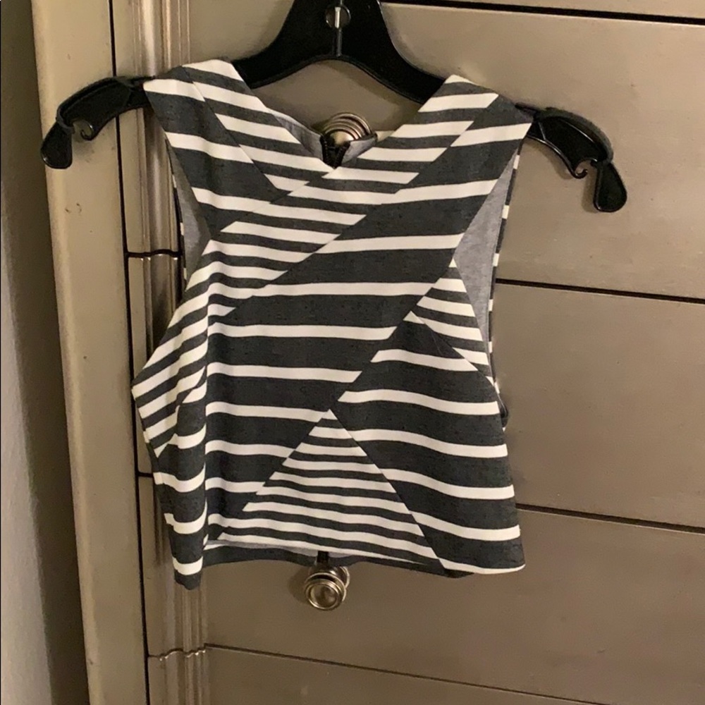 Striped crop top